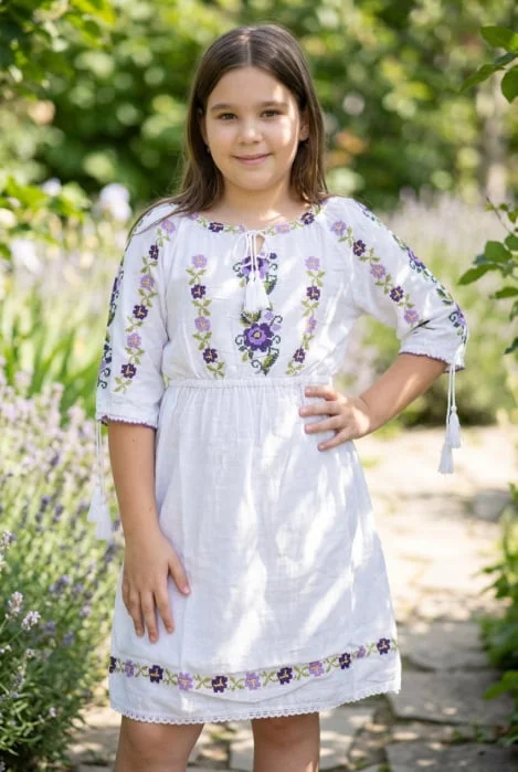 Rochie traditionala fetite Maricica 2