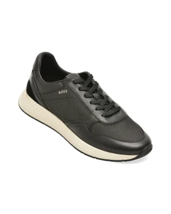 Pantofi sport BOSS negri, 8757, din material textil