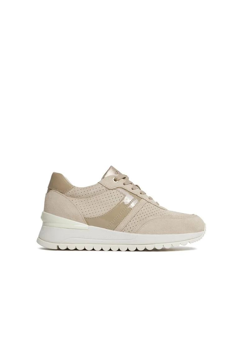 Pantofi sport dama,  303467, Piele naturala., Maro