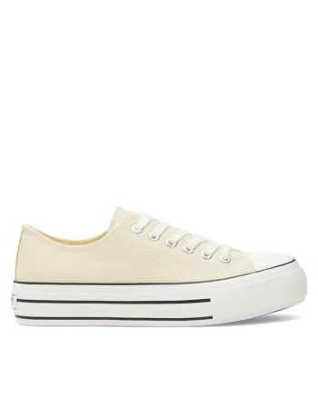 Pantofi sport dama,  Textil, Bej, Bej