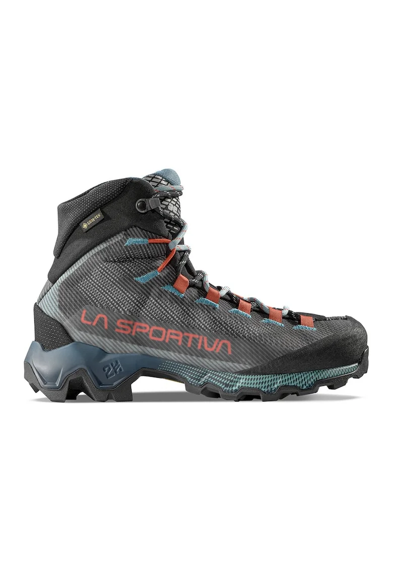 Ghete pentru drumetii Aequilibrium GTX, Negru stins/Albastru petrol/Gri inchis