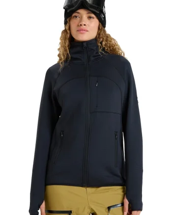 Bluza cu fermoar pentru ski Soaring Heights, Negru