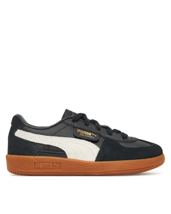Pantofi sport copii,  Palermo Lth Ps 39727, negru/gri, piele naturala,