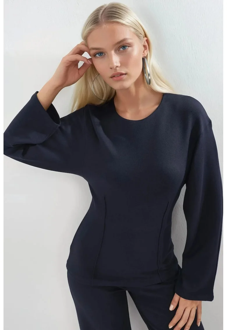 Bluza dama  mulata albastru marin, Bleumarin