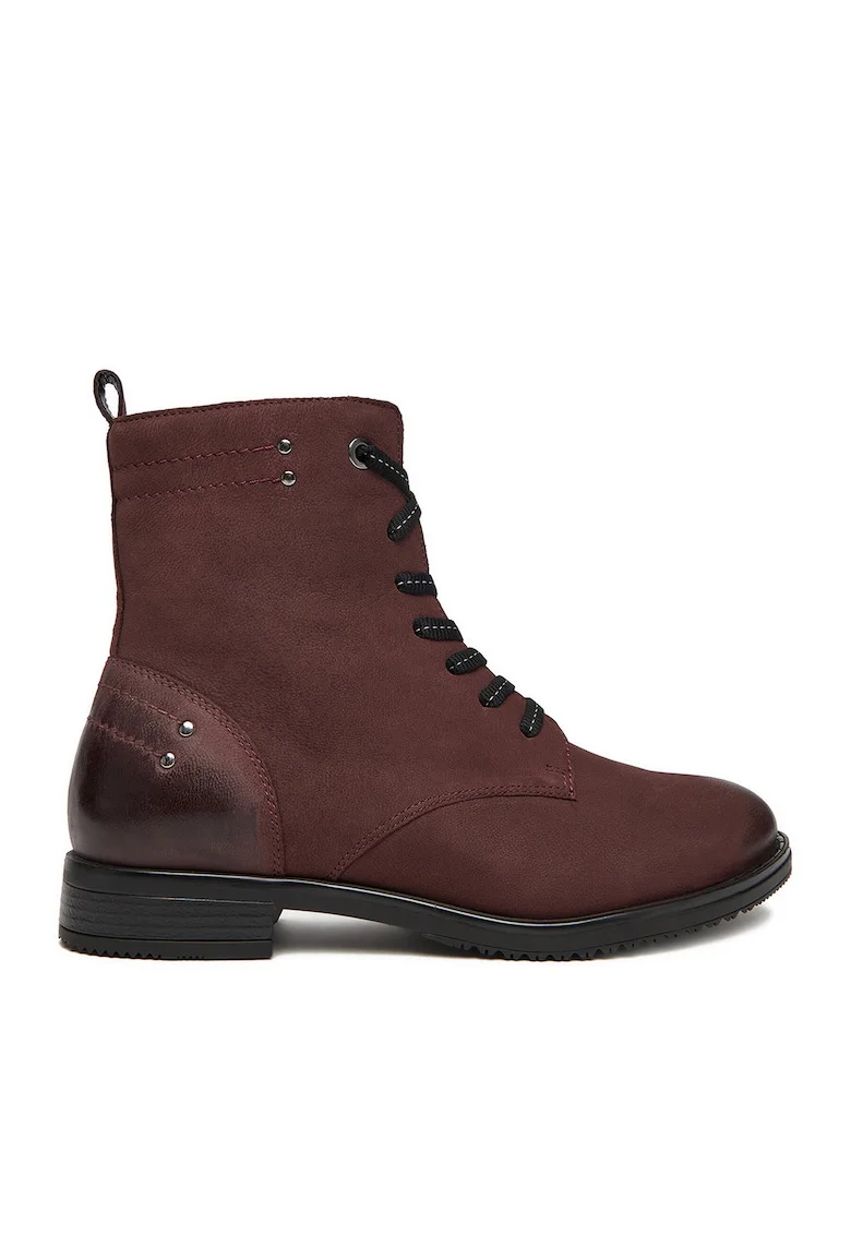Ghete dama,  CEO-WI23-DALIA3-26, bordo, piele naturala, Visiniu