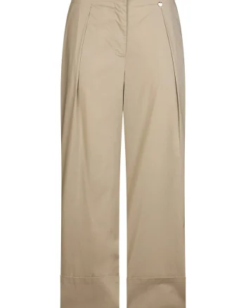 Pantaloni de bumbac cu croiala ampla, Gri