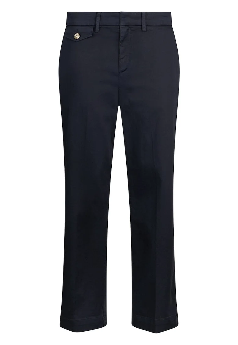 Pantaloni crop chino, Albastru inchis