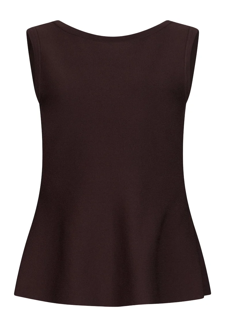 Bluza cu funda pe partea din spate, Maro