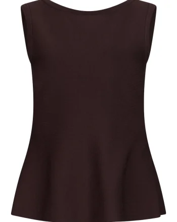 Bluza cu funda pe partea din spate, Maro