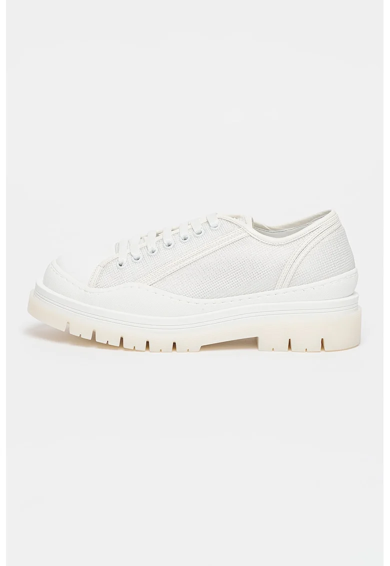 Pantofi sport cu talpa masiva Hike, Alb