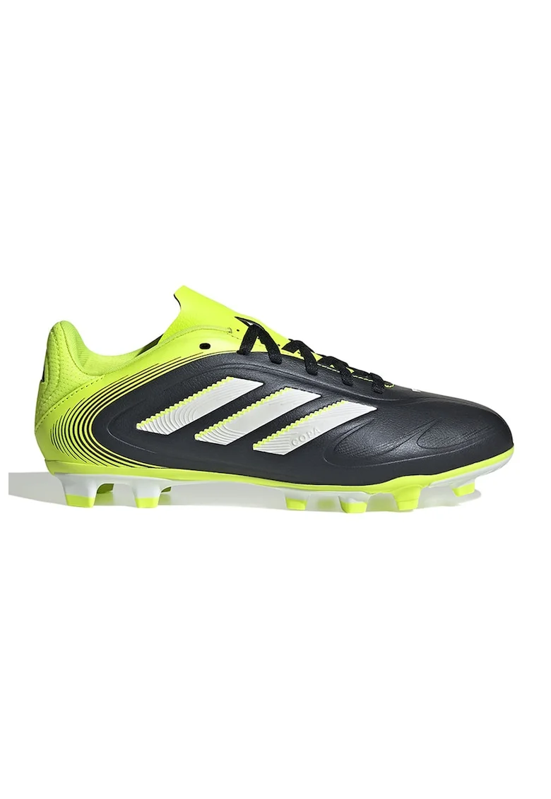Pantofi din piele ecologica pentru fotbal Copa Pure 3 Club, Negru, Verde lime,