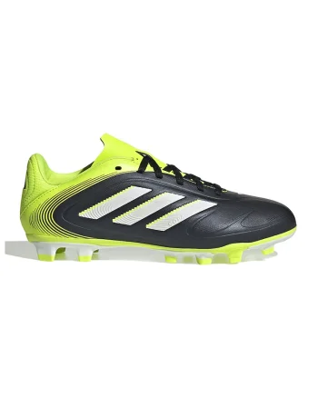Pantofi din piele ecologica pentru fotbal Copa Pure 3 Club, Negru, Verde lime,
