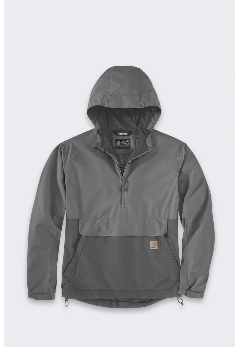Geaca sport barbati  nylon, impermeabila, cu gluga ajustabila, gri deschis