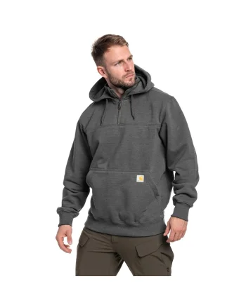 Hanorac sport barbati  Rain Defender Heavyweight, gluga reglabila, buzunare practice, Carbon Heather, amestec poliester-bumbac