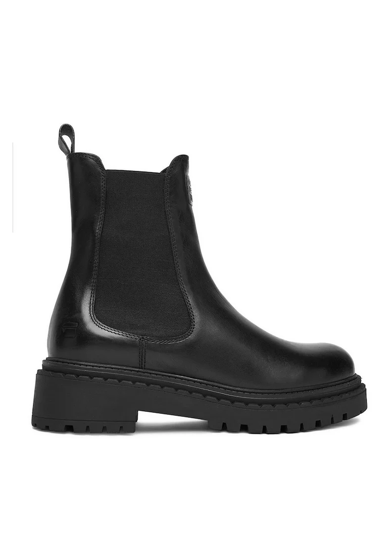 Botine Chelsea dama, G Star Raw, piele naturala, negru, izolate termic,