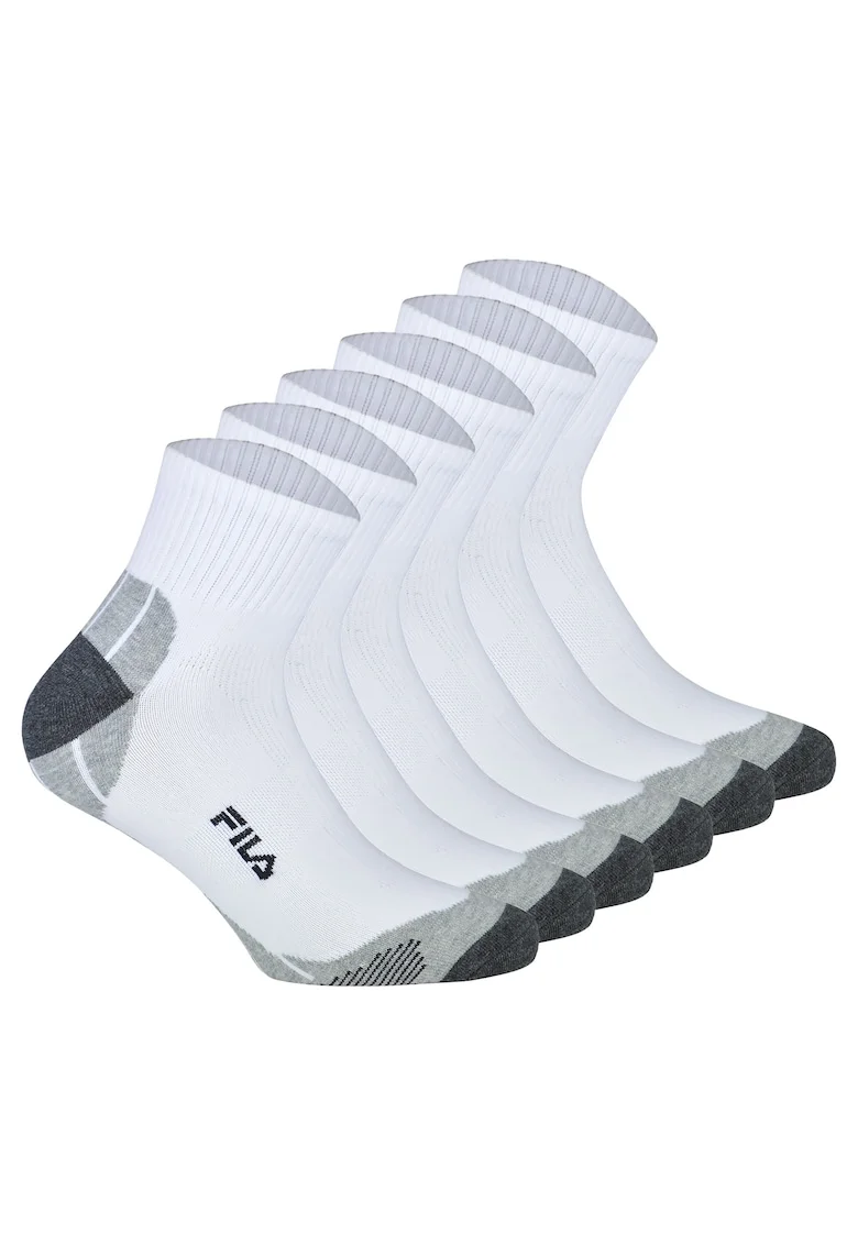 Set de sosete scurte unisex, pentru antrenament - 3 perechi, Alb