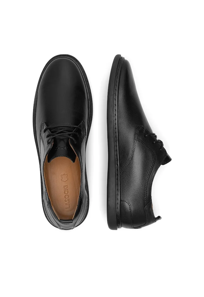 Pantofi barbati,  VITO-04 MB, piele naturala, negru