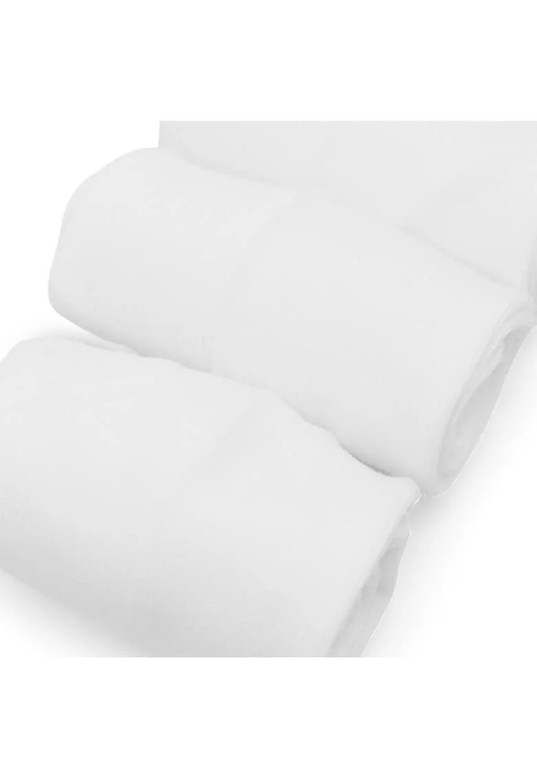 Sosete unisex  alb, set 3 perechi,