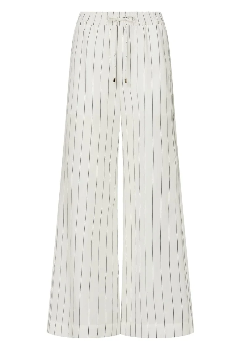 Pantaloni din amestec de lyocell si in cu croiala ampla