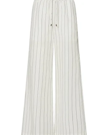Pantaloni din amestec de lyocell si in cu croiala ampla