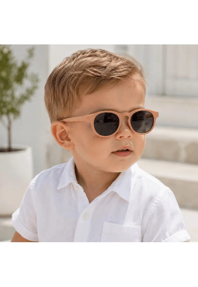 Ochelari de soare copii,  Mini Caramel, polarizati, protectie UV, rama flexibila, 1-4 ani