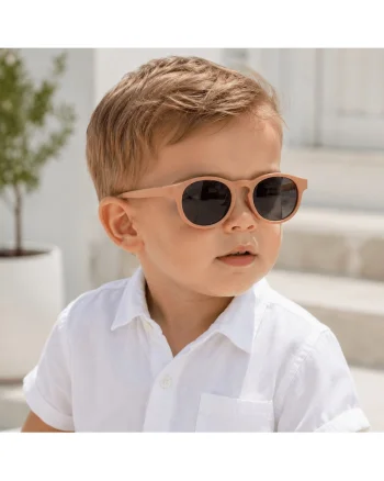 Ochelari de soare copii,  Mini Caramel, polarizati, protectie UV, rama flexibila, 1-4 ani