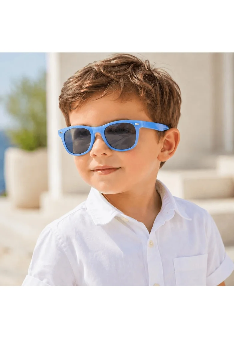 Ochelari de soare copii,  Sky Blue, polarizati, protectie UV400, rama flexibila, 4-7 ani
