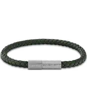 Bratara  Men’s Collection piele 35100090, Argintiu, Verde