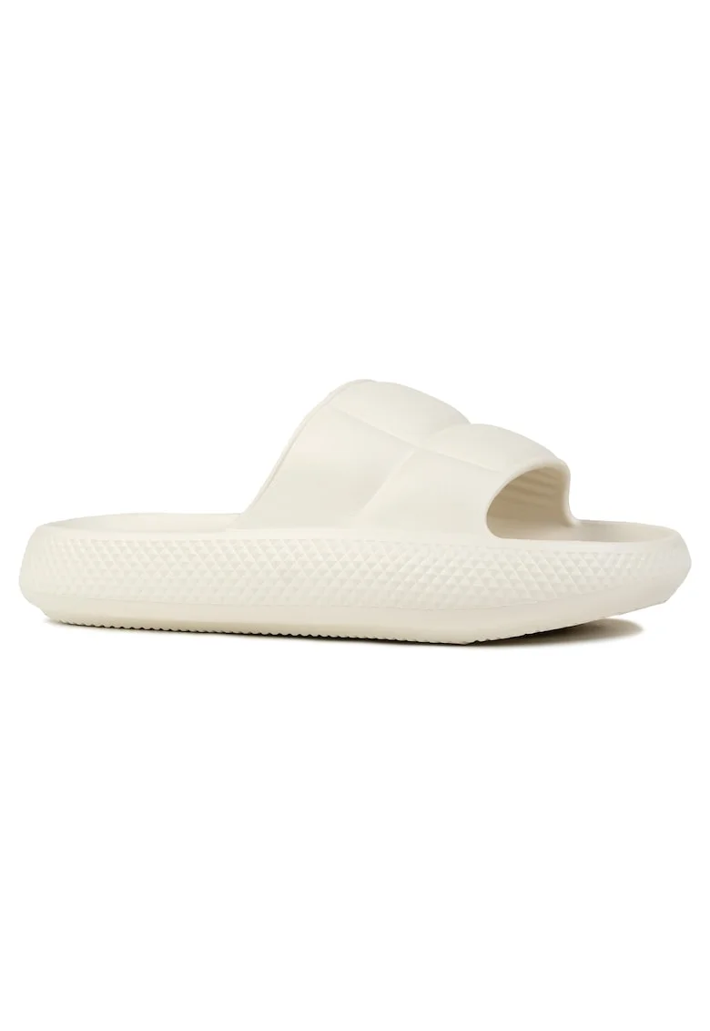 Papuci dama  MAYA SLIDER, crem, sintetic