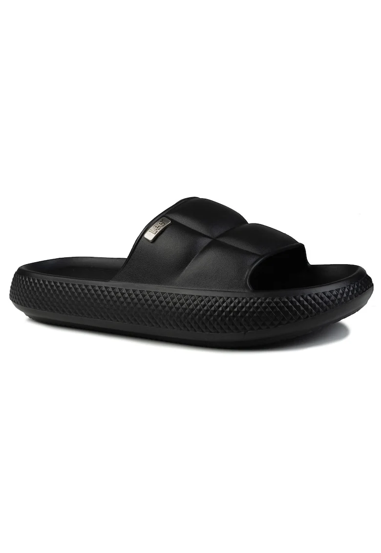 Papuci dama  MAYA SLIDER, negri, sintetic