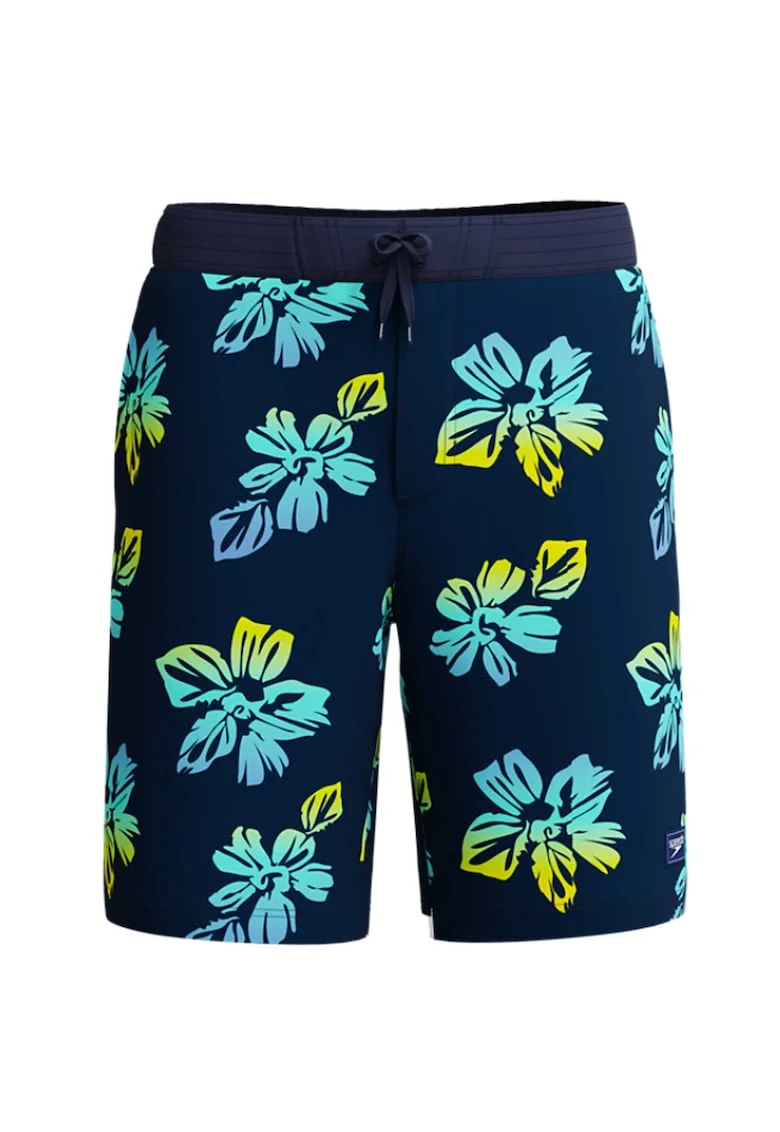 Sort inot barbati  Bondi Printed 20 bleumarin/galben – uscare rapida, 4-way stretch, Multicolor