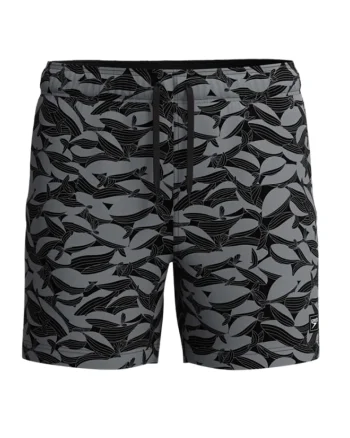 Sort inot barbati  Redondo Edge Printed Volley 16 negru/gri, Negru