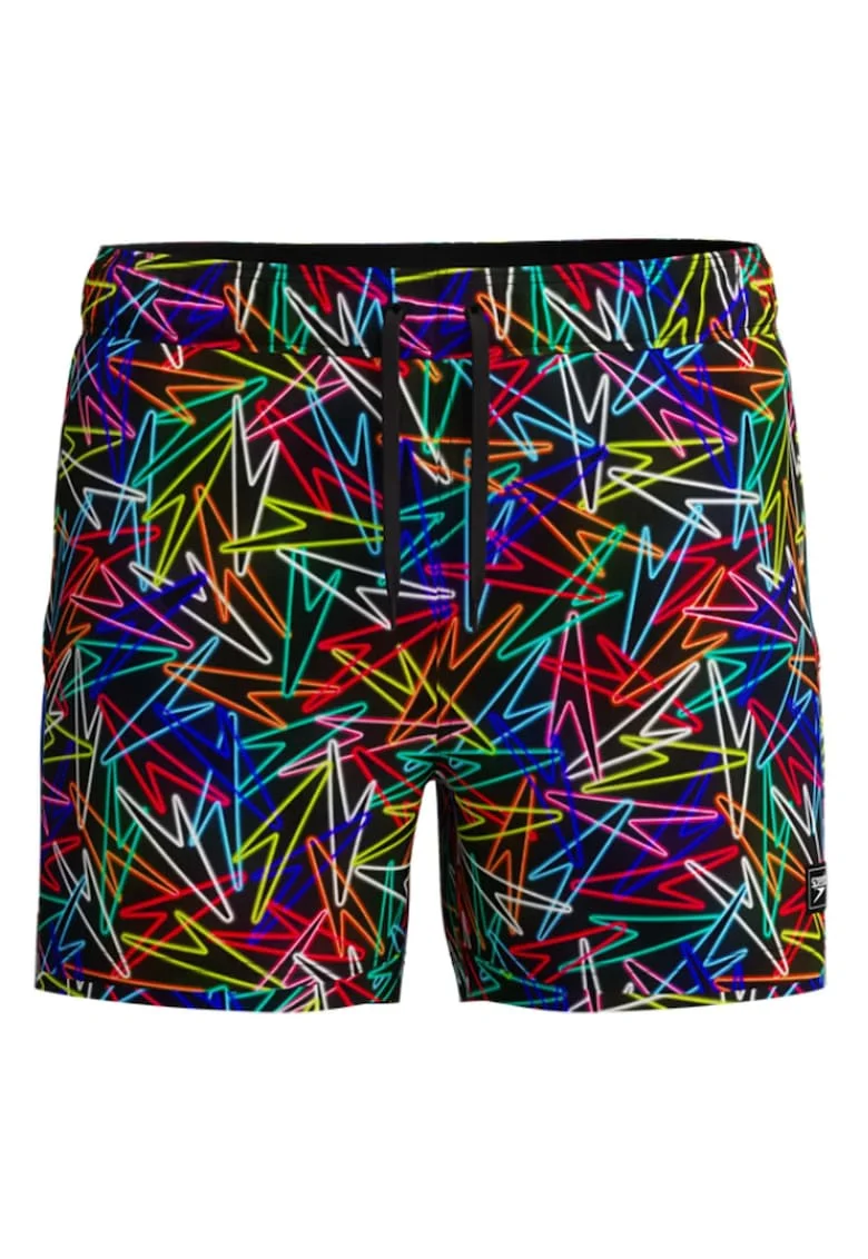 Sort inot barbati  Redondo Edge Printed 14 negru/rosu – uscare rapida, 4-way stretch, Negru | Rosu