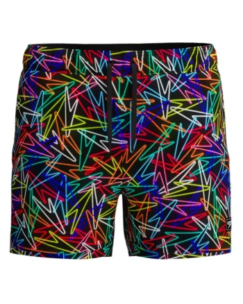 Sort inot barbati  Redondo Edge Printed 14 negru/rosu – uscare rapida, 4-way stretch, Negru | Rosu