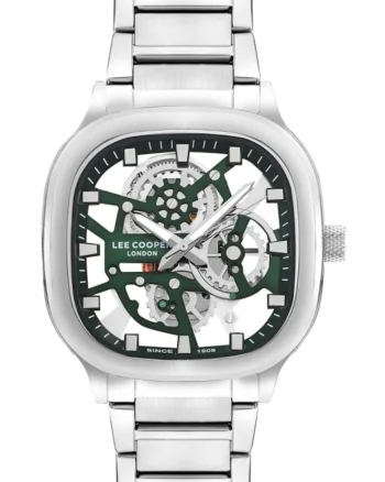 Ceas barbatesc  quartz, metal, argintiu