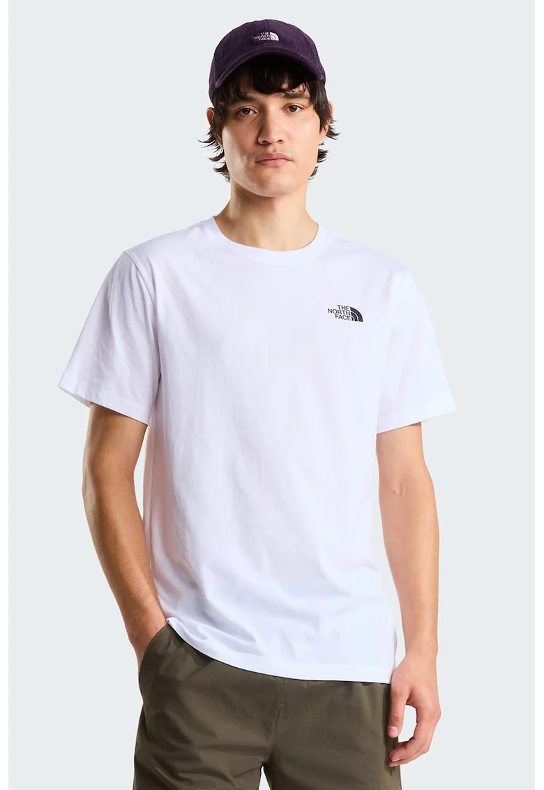Tricou regular fit cu imprimeu logo pe piept Evolution Box, Alb