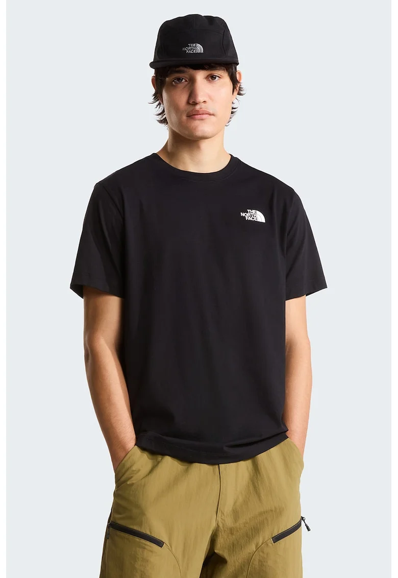 Tricou regular fit cu imprimeu logo pe piept Evolution Box, Alb/Negru