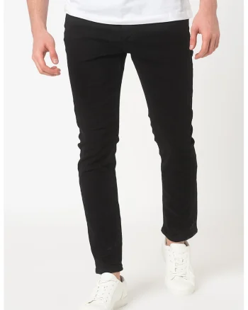 Blugi slim fit cu 5 buzunare Glenn 029, Negru