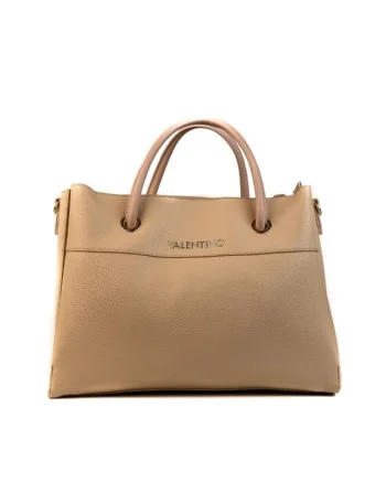 Geanta shopper pentru femei,  Alexia, culoare bej, piele ecologica, 34,5 x 26 x 15 cm