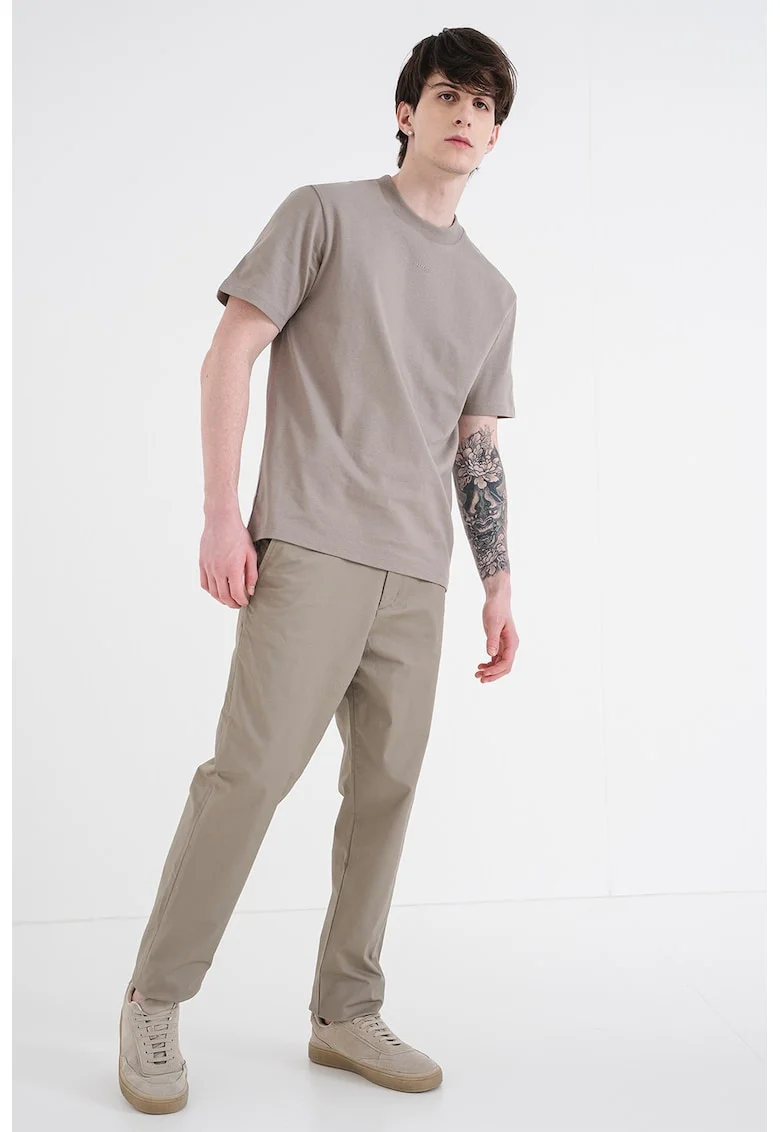 Tricou relaxed fit de bumbac Dapolino, Maro deschis