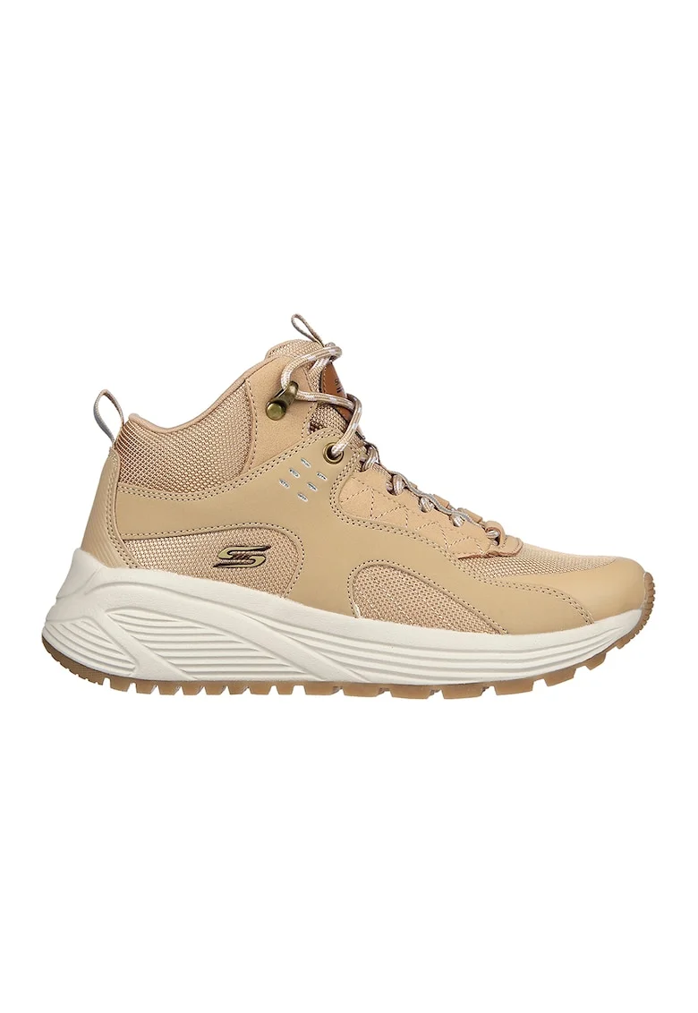 Pantofi sport cu insertii din piele Bobs Sparrow 2.0, Maro camel