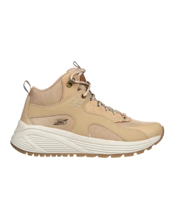 Pantofi sport cu insertii din piele Bobs Sparrow 2.0, Maro camel