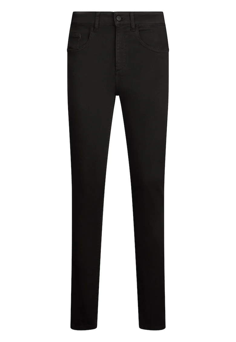 Blugi skinny cu talie inalta, Negru