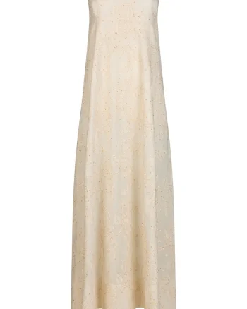 Rochie maxi fara maneci, Alb