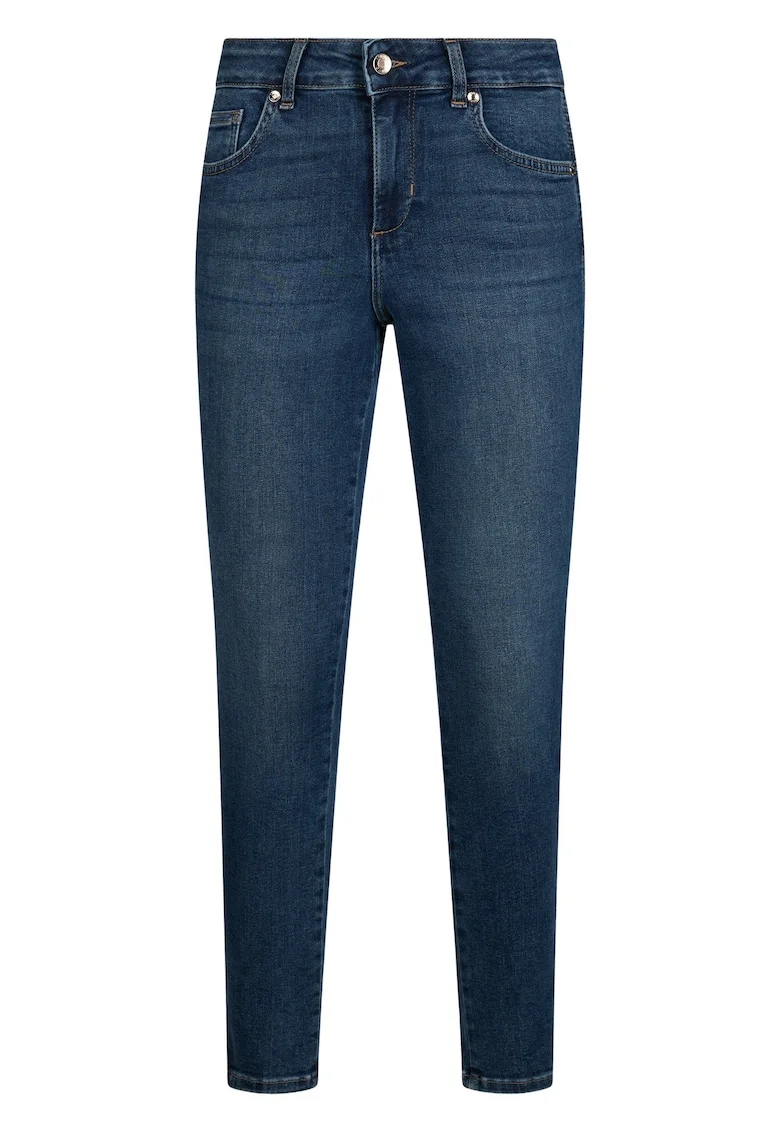 Blugi crop skinny, Albastru