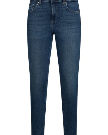 Blugi crop skinny, Albastru