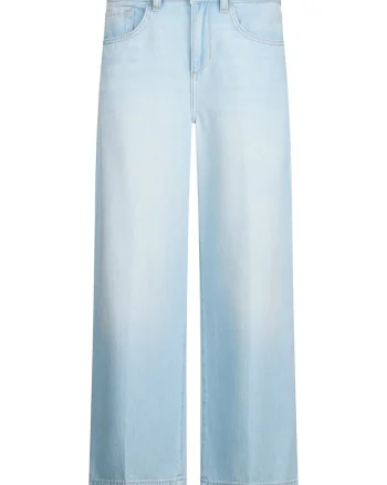 Blugi crop evazati, Albastru