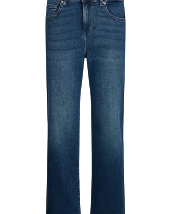 Blugi relaxed fit cu talie joasa, Albastru inchis