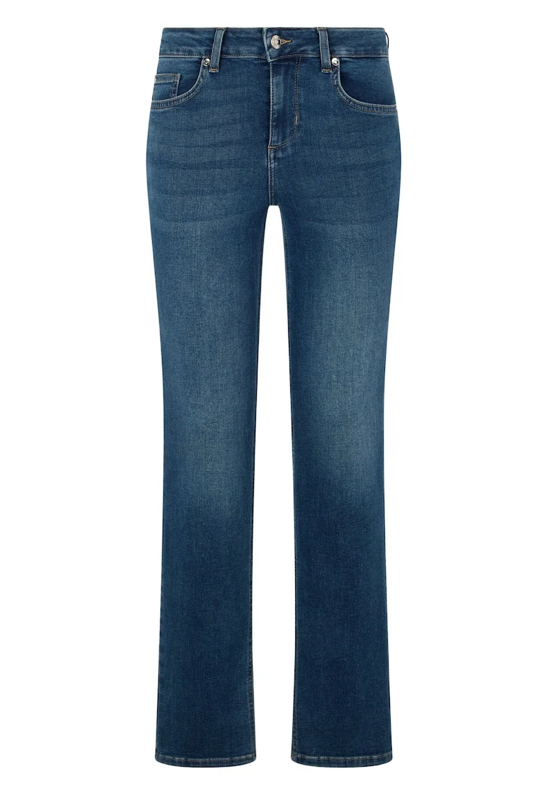 Blugi slim fit cu talie medie, Albastru