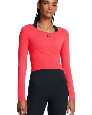 Bluza cu decolteu rotund, pentru antrenament, Rosu